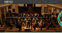 Desktop Screenshot of novascotiayouthorchestra.com