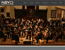 Tablet Screenshot of novascotiayouthorchestra.com